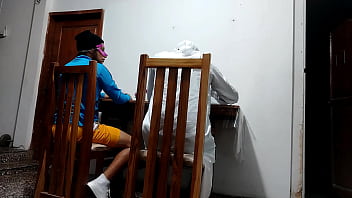 Sheikh's friend fucks waitress tableside forbidden sex in restaurant