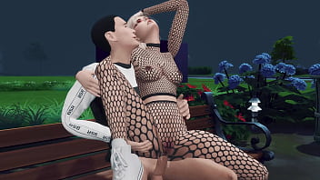 A young couple decided to experiment and have sex in the park hot with big ass