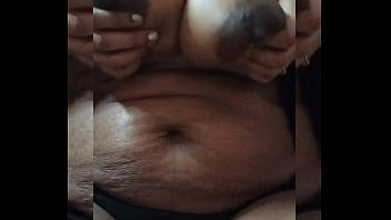 Indian hot wife playing with boobs