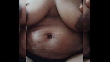 Indian hot wife playing with boobs