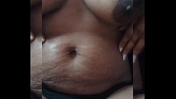 Indian hot wife playing with boobs