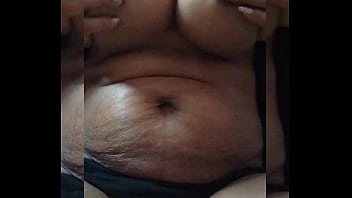 Indian hot wife playing with boobs