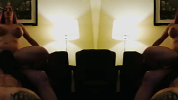 Threesome with a bodybuilder and a bimbodoll