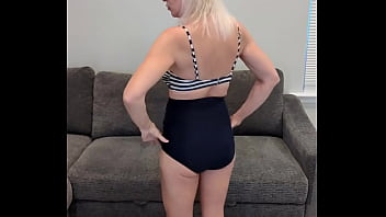 Retro bikini and white toes