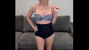 Retro bikini and white toes