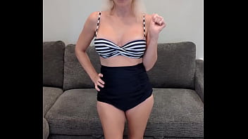 Retro bikini and white toes