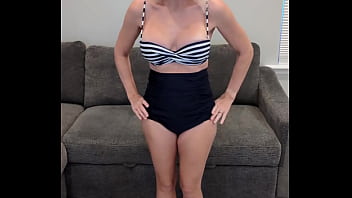 Retro bikini and white toes