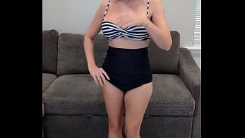 Retro bikini and white toes