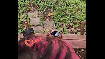 Outdoor creampie for horny filipina we almost got caught