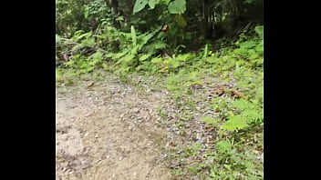 Outdoor creampie for horny filipina we almost got caught