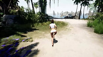 Lara croft awakens an ancient statue to obtain sperm for a ritual 3d hentai game