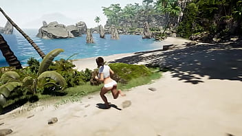 Lara croft awakens an ancient statue to obtain sperm for a ritual 3d hentai game