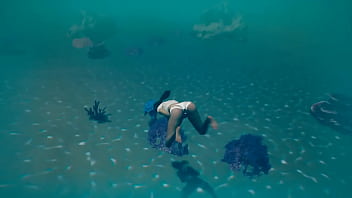 Lara croft awakens an ancient statue to obtain sperm for a ritual 3d hentai game