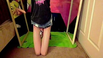Sissy Plays With Dildos In Chastity thumbnail