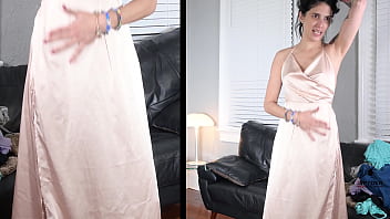 Jazmin tries a dress which turns out to be more of a nighty