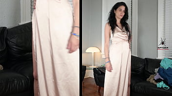 Jazmin tries a dress which turns out to be more of a nighty