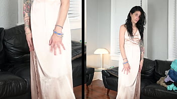 Jazmin tries a dress which turns out to be more of a nighty