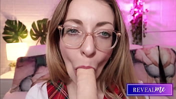 Revealme sensual milf's steamy dildo sucking show