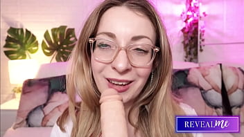 Revealme sensual milf's steamy dildo sucking show