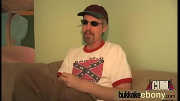 Ebony babe gets multiple white dicks 25