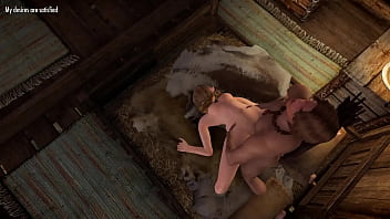 The dragon born & lydia a scene from skyrim special edition