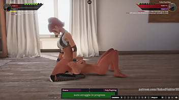 Aleena vs polly nf3d lesbian sexual combat