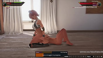 Aleena vs polly nf3d lesbian sexual combat