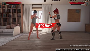 Aleena vs polly nf3d lesbian sexual combat