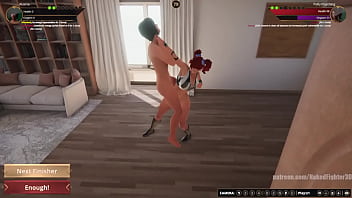 Aleena vs polly nf3d lesbian sexual combat