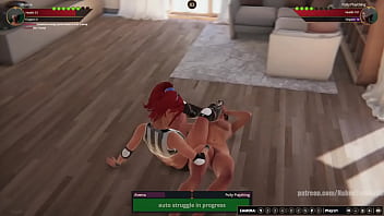 Aleena vs polly nf3d lesbian sexual combat