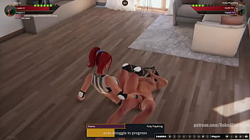 Aleena vs polly nf3d lesbian sexual combat