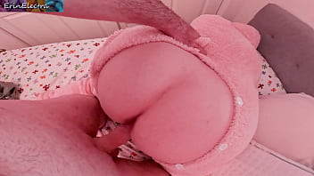 Stepbrother and stepsister playing around and having sex before trick or treating