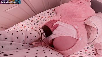 Stepbrother and stepsister playing around and having sex before trick or treating