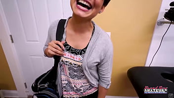 Skinny brunette hottie jae scott rides a cock in different deep positions