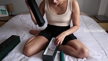 He helped me unbox my toy and i ended up fucking him what a slut i am