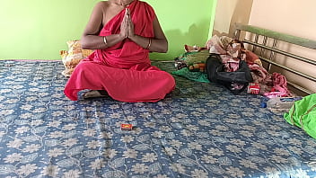 Indian Tantrik Mata Feeling Horny And Asked Her Step Son Or Student To Fuck Her Hardcore And She Moaning In Sexual Satisfaction And Tantrik Mata Pussy Become Wet With White Fluid thumbnail