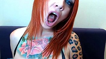 Tattooed Girl Wanks With Dildo thumbnail
