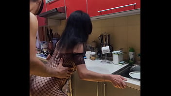 Home compilation with skinny couple