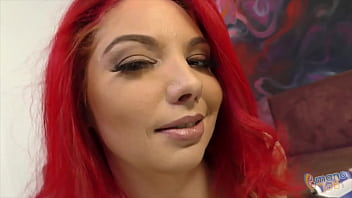 Sexy milf plays with a massive cock