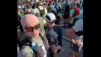 Waiting at the start of the marathon ready to get going ️how do you feel right before a big race #mara