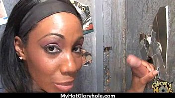 Interracial white lady confesses her sins at gloryhole 18