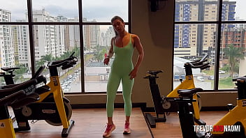 After gym workout she gets fucked hard at home