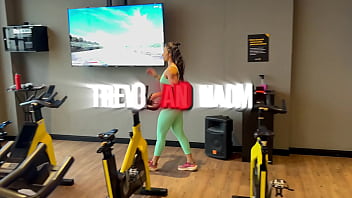 After gym workout she gets fucked hard at home