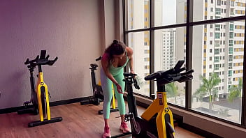 After gym workout she gets fucked hard at home