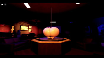 Biggest ass roblox white girl showing off poledancing