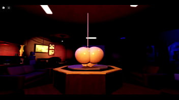 Biggest ass roblox white girl showing off poledancing