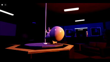Biggest ass roblox white girl showing off poledancing