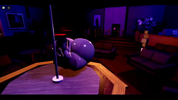 Biggest ass roblox white girl showing off poledancing