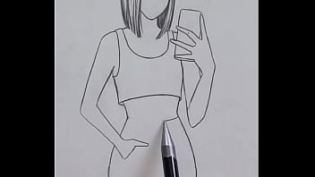 How to draw a beautiful girl simple pencil sketching video tutorial creative work