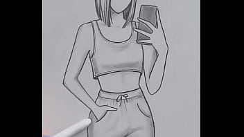 How to draw a beautiful girl simple pencil sketching video tutorial creative work How to draw a beautiful girl simple pencil sketching video tutorial creative work